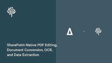 SharePoint-Native PDF Editing, Document Conversion, OCR, and Data Extraction