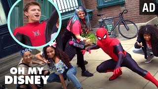 Spider-Man: Far from Home Cast Surprises Guests at Disney California Adventure Park | Oh My Disney