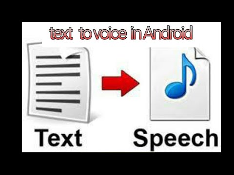 Convert text into voice mobile app T2S Tutorial - YouTube