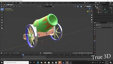 Building a cannon  - Blender tutorial