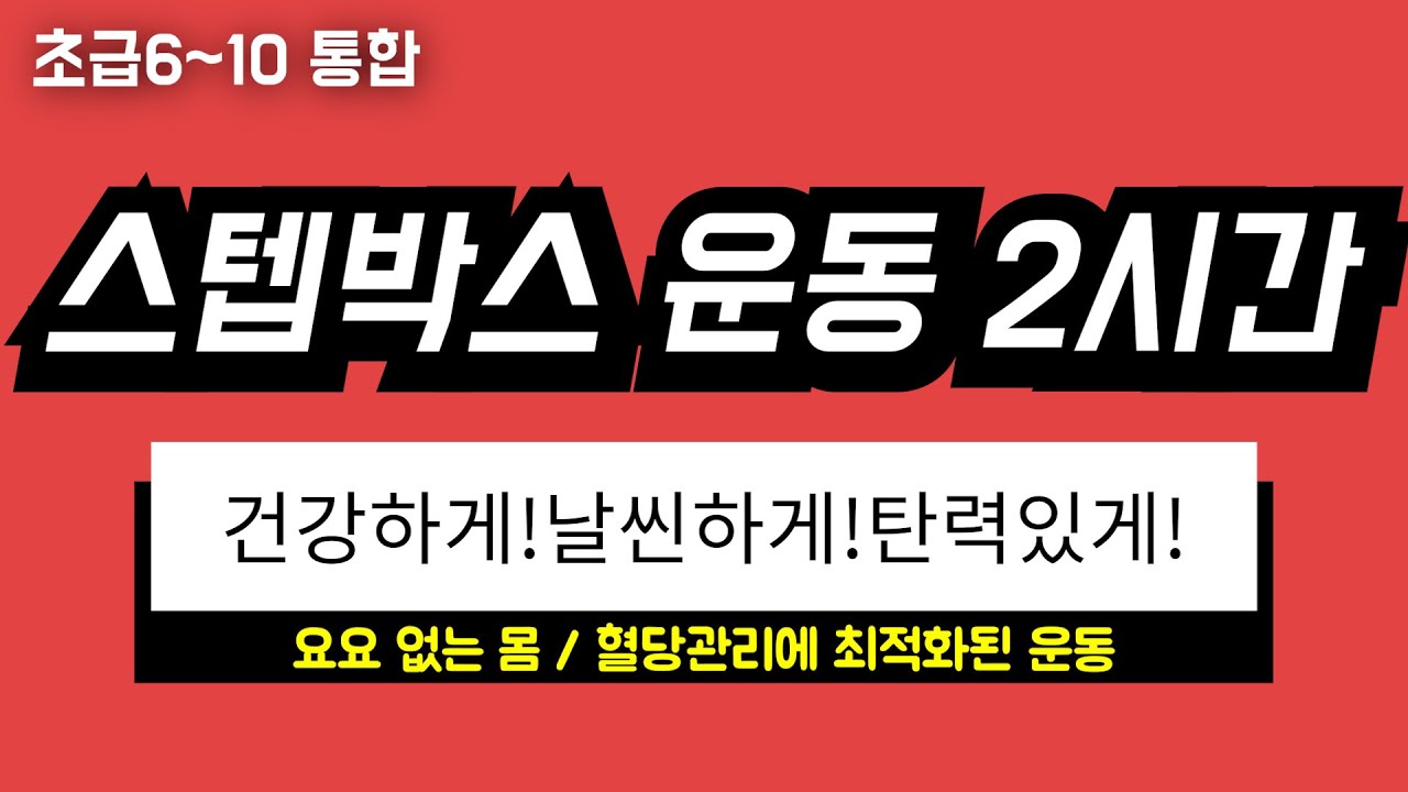 [6~10초급 통합 편] 스텝박스로 다이어트에 성공했다.