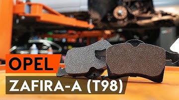 Hoe een remblokken vooraan vervangen op een OPEL ZAFIRA-A 1 (T98) [AUTODOC-TUTORIAL]