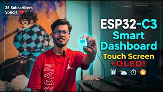 ESP32-C3 Smart Dashboard with OLED Display and Touch Sensor