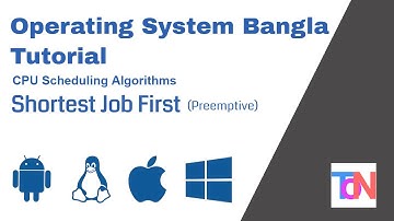 3.0 Operating System CPU Scheduling Bangla Tutorial - Shortest Job First (Preemptive)