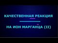 Качественная реакция на ион марганца (II) I ЕГЭ по химии