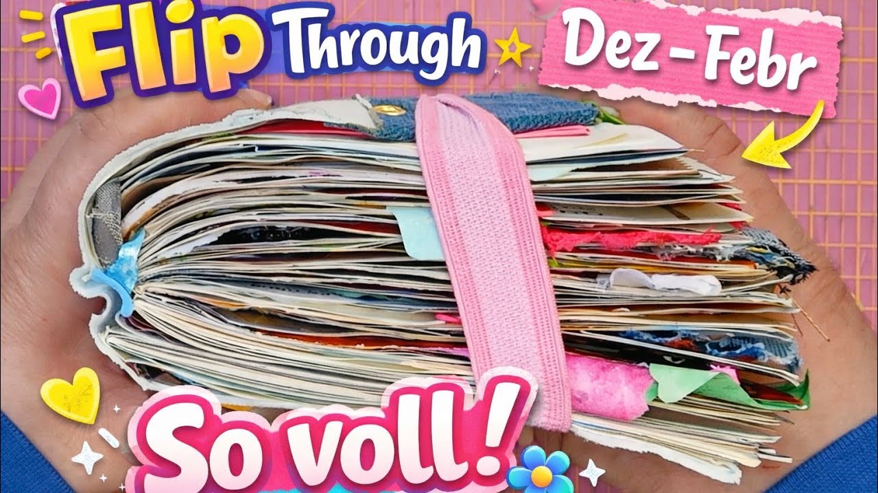 Bullet Junk Journal #1 Flip Through 📔 | Dez 2025 – Feb 2026 | cozy, kreativ & intuitiv