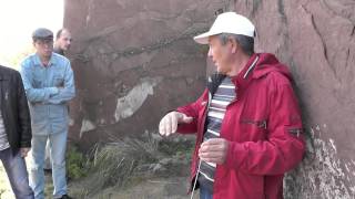 Stonehenge in Khakassia - Salbyksky mound. The oldest monument of archeology.