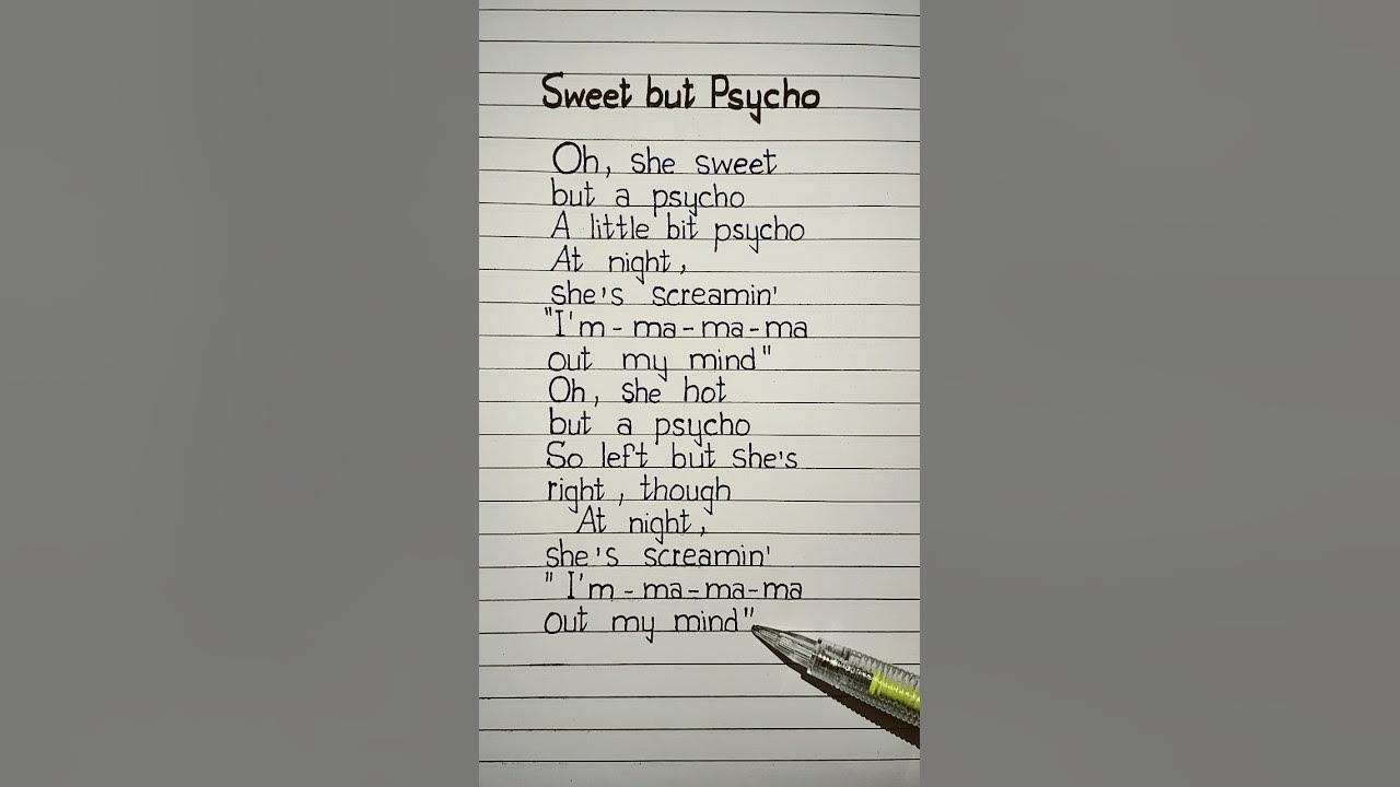 sweet but psycho lyrics sweet but psycho lyrics