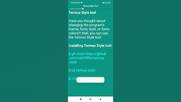 Termux Style toolHave you thought about changing the program