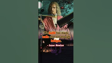 🍃We build too many walls and not enough bridges🍃 -Isaac Newton #isaacnewtonquotes #isaacnewton