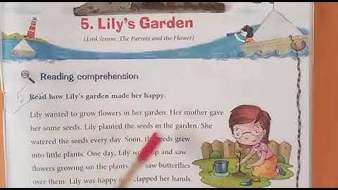 English lit work book class 1 lesson 5 (LILY
