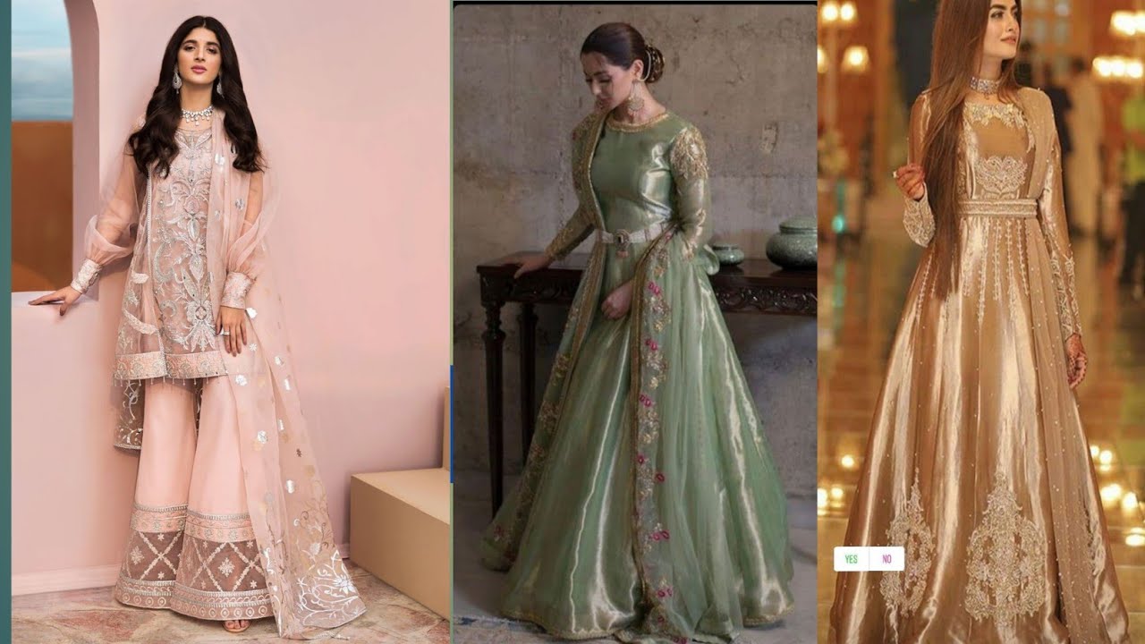 Most Stylish Organza Dress Design 2022 Floor Length Organza Frock Design 2022 Glamour Icon