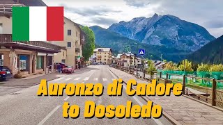 Driving in Northern Italy in May 2023 from Auronzo di Cadore to Dosoledo
