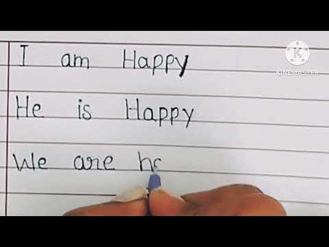 Handwriting practice for students, Cursive writing with Ball Pen