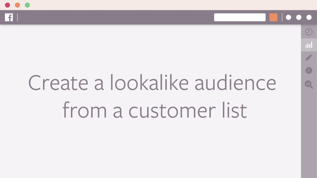 ⁣How to Create a Lookalike Audience based on a Customer List in Facebook Ads Manager