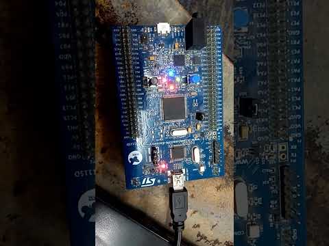 LED Blinking in STM32 Microcontroller Board #stm32 #embedded_systems #electronics #microcontroller