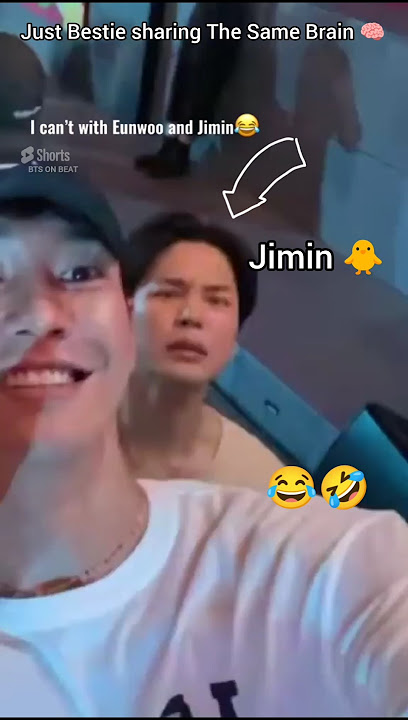This Eunwoo and Park Jimin ❤️ Together They are Therapy 😂🤣 #jimin #bts #inshort2025
