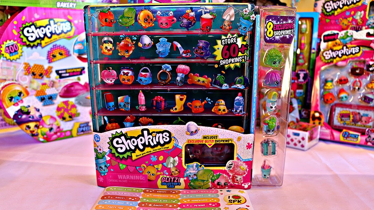 Shopkins Season 4 Glitz Collectors Case 8 Exclusive Shopkins, Stores 60  Shopkins 