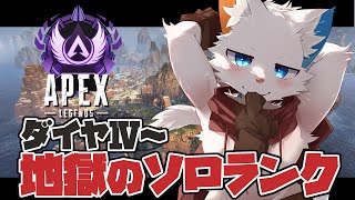 【Apex】S20地獄のソロランク編~ダイヤⅣ-【旅猫シロ/ケモノVtuber】