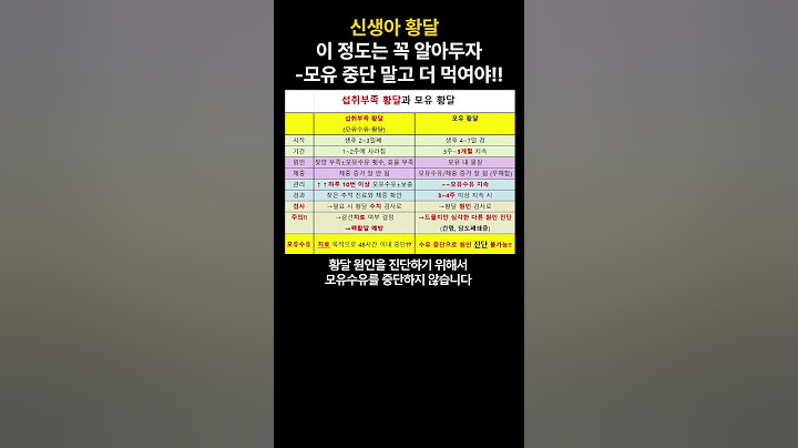 모유수유 실패하지 않으려면 ﻿신생아 황달 이 정도는 알아두자!!