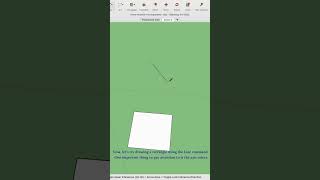 SketchUp Basic-2 Draw-step-step #short #freecad #beginnermethod #sketchuptraining