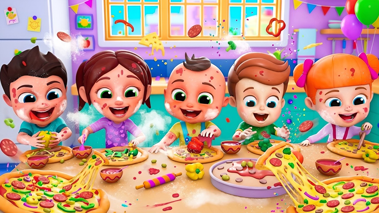 5 Anak Kecil Membuat Pizza 🍕 Koleksi Lagu Indonesia untuk Anak-Anak 🎵