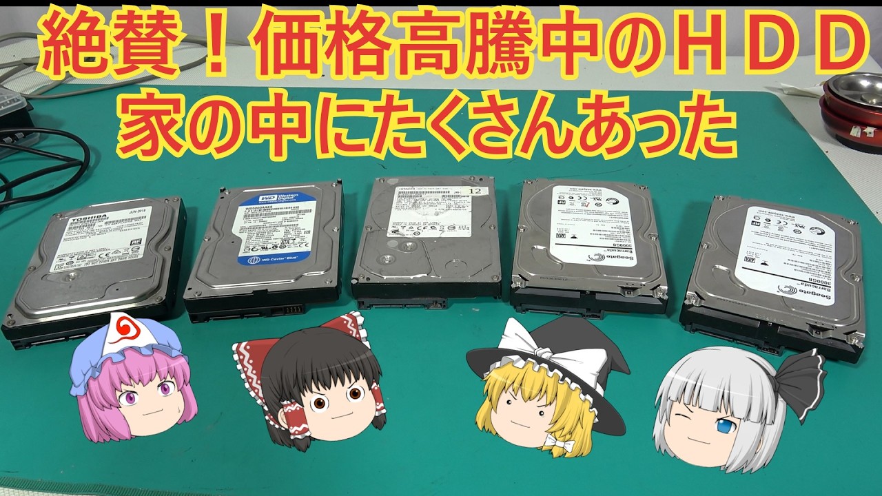 大量に眠ってた！価格高騰中のハードディスクを大量に発掘！ - YouTube