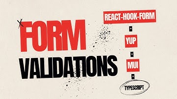 React hook form with yup validations | React JS + Typescript