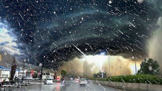 RIGHT NOW! Severe hailstorm hits Russia! Storm in Lipetsk. Natural disasters 2022 , climate change