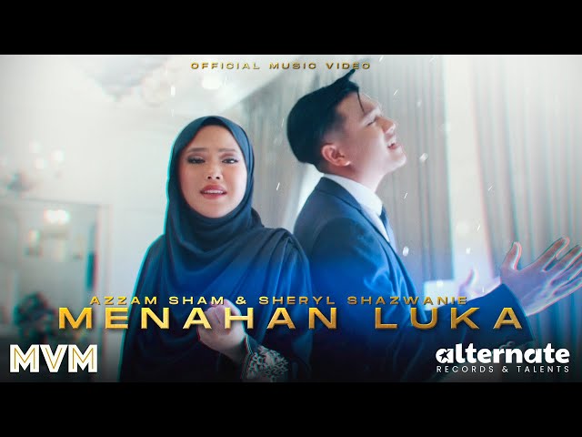 (OST Aku Tanpa Cintamu) Azzam Sham u0026 Sheryl Shazwanie - Menahan Luka (Official Music Video) class=