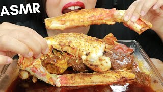 video thumbnail for: ASMR KING CRAB LEGS AND LOBSTER TAIL SEAFOOD BOIL ~ Eating Sounds