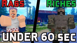 Going From Rags To Riches On Lone Survival - Roblox
