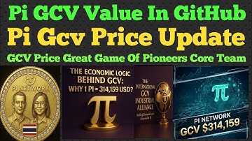 Pi Gcv Value In GitHub Explained | Pi Gcv Price Update | Reality Proof Gcv 