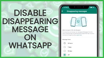 How to Disable Disappearing Messages on WhatsApp | WhatsApp Guide