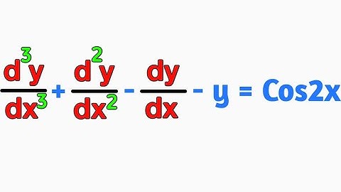 159/1000 | Non Homogeneous Linear Differential Equation of Higher Order with Constant Coefficients