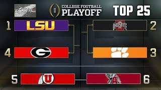 College Football Playoff Rankings Top 25 (Week 14 CFB Poll 2019)