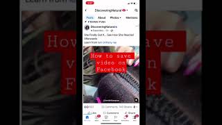 How To Save Video On Facebook