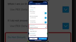 MiCollab Mobile App - Status - Annual Leave