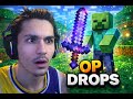 MINECRAFT BUT MOBS DROP OP ITEMS!!!