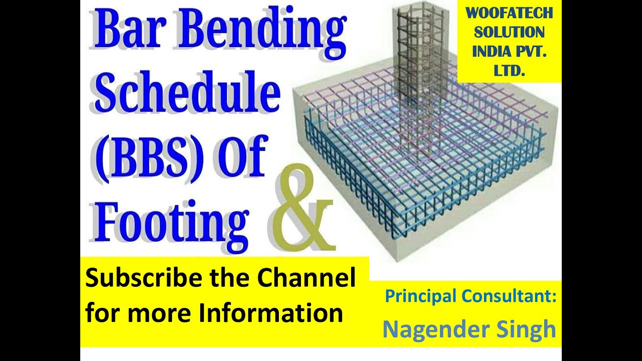 How to Prepare Easy BBS (BAR BENDING SCHEDULE) FOOTING - YouTube