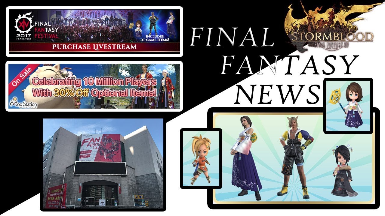 FFXIV Stormblood News 24/08/2017 - PvP 4.1 , Mogstation & China Fanfest