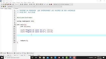 TUTORIAL C++, Intercambio de valores