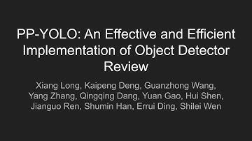[DeepReader] PP-YOLO: An Effective and Efficient Implementation of Object Detector