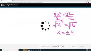 Algebra I 8 9 Notes Video