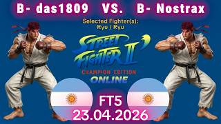 das1809 VS. Nostrax - ONLINE MATCH! - Street Fighter II' Champion Edition - FT5 - 23.04.2026