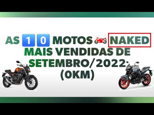 Veja as 10 motos Naked mais vendidas em 2023 - Motor Show