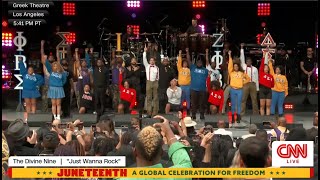 Divine 9 segment of CNN Juneteenth Celebration