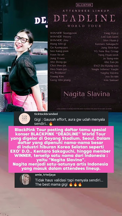 Nagita Slavina Jadi Tamu Spesial BLACKPINK DEADLINE World Tour di Seoul Korea #fyp #viral #artis