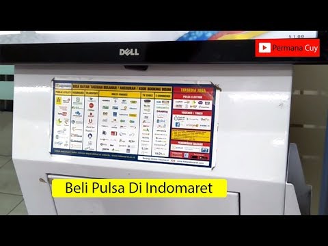 Tutorial beli pulsa di indomaret. 