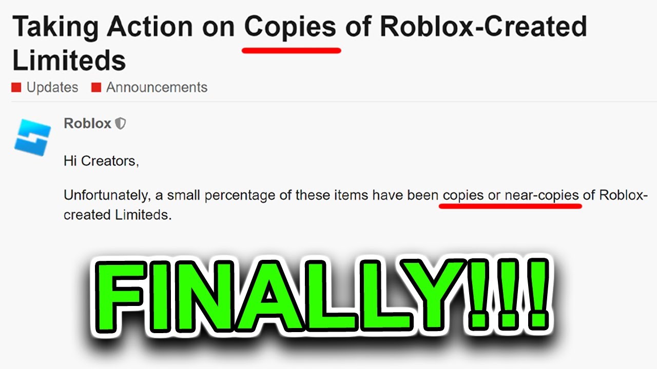 Roblox UGC Copies on X: Roblox moderation states that UGC items which are  archived or deleted are not eligible for a refund anymore. This simply  protects UGC uploaders who are $USD selling